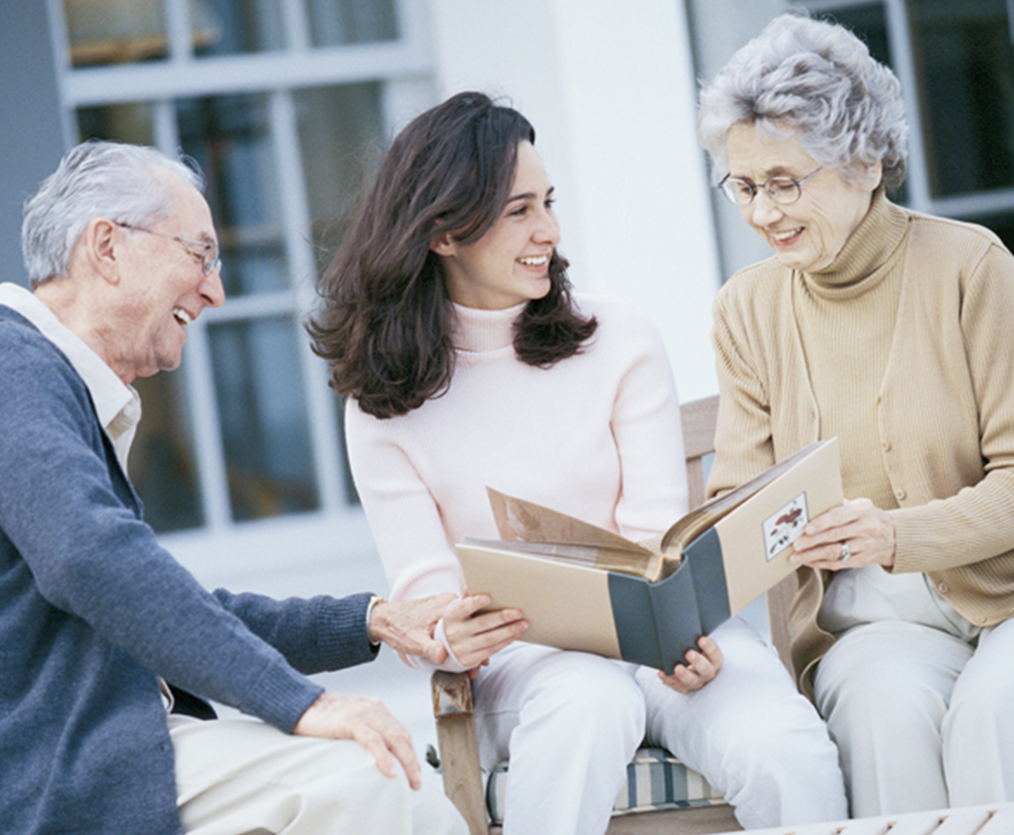 Employee walks with a Female Elderly Patient